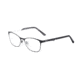 Morgan 203172 Single Vision Prescription Eyeglasses, Black On Cream White Frame, 203172-1500SV