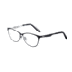 Morgan 203174 Single Vision Prescription Eyeglasses, Black White Frame, 203174-6100SV