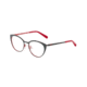 Morgan 203176 Progressive Prescription Eyeglasses, Grey Matte/Red Frame, 203176-1030PR