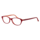 Morgan 201053 Progressive Prescription Eyeglasses - Red Frame and Clear Lens 201053-6481PR