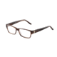 Morgan 201058 Single Vision Prescription Eyeglasses - Brown Frame and Clear Lens 201058-6397SV