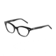 Morgan 201061 Single Vision Prescription Eyeglasses - Black Frame and Clear Lens 201061-8840SV