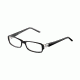 Morgan 201064 Single Vision Prescription Eyeglasses - Black Frame and Clear Lens 201064-6423SV