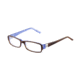 Morgan 201064 Single Vision Prescription Eyeglasses - Brown Frame and Clear Lens 201064-6506SV