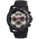 Morphic 0203 M2 Series Mens Watch, White Dial w/ Black Leather Band, Black Stainless Case MPH0203