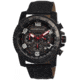 Morphic 0204 M2 Series Mens Watch, Black Dial w/ Black Leather Band, Black Stainless Case MPH0204
