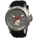 Morphic 0402 M4 Series Mens Watch, Grey Dial w/ Black Silicone Band, Stainless Steel Case MPH0402