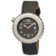 Morphic 1302 M13 Series Mens Watch, Black Dial w/ Grey Leather Band, Stainless Steel Case MPH1302