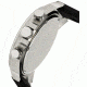 Morphic Mens M19 Series Full-Function Chronograph Silicone Strap Watch Silver Bezel, Silver/Circle-shaped Case, Black/analog Dial, Black Hands MPH1901
