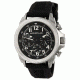 Morphic Mens M19 Series Full-Function Chronograph Silicone Strap Watch Silver Bezel, Silver/Circle-shaped Case, Black/analog Dial, Black Hands MPH1901