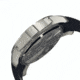 Morphic M21 Series Watch,Black Silicone Band,Red Hand,Silver Bezel,Black Analog Dial,Strap Buckle MPH2102