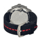 Morphic M21 Series Watch,Black Silicone Band,Red Hand,Silver Bezel,White Analog Dial,Strap Buckle MPH2101