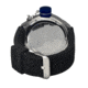 Morphic M24 Series Watch,Black Silicone Band, Blue Bezel,Black Analog Dial,Strap Buckle MPH2405