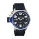 Morphic M24 Series Watch,Black Silicone Band, Blue Bezel,Black Analog Dial,Strap Buckle MPH2405
