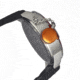 Morphic M24 Series Watch,Black Silicone Band, Orange Bezel,Black Analog Dial,Strap Buckle MPH2404