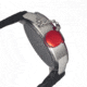 Morphic M24 Series Watch,Black Silicone Band,Silver Hand,Red Bezel,Black Analog Dial,Strap Buckle MPH2403