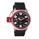 Morphic M24 Series Watch,Black Silicone Band,Silver Hand,Red Bezel,Black Analog Dial,Strap Buckle MPH2403
