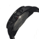 Morphic M25 Series Watch,Black Silicone Band,Red Hand,Black Bezel,Black Analog Dial,Fold Over Push Button Deployment MPH2504