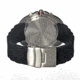 Morphic M25 Series Watch,Black Silicone Band,Red Hand,Silver Bezel,Silver Analog Dial,Fold Over Push Button Deployment MPH2501