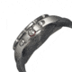 Morphic M25 Series Watch,Grey Silicone Band,Red Hand,Silver Bezel,Grey Analog Dial,Fold Over Push Button Deployment MPH2503