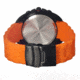 Morphic M25 Series Watch,Orange Silicone Band,Red Hand,Black Bezel,Black Analog Dial,Fold Over Push Button Deployment MPH2506
