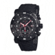 Morphic M26 Series Watch,Black Silicone Band,Red Hand,Black Bezel,Black Analog Dial,Strap Buckle MPH2605