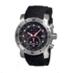 Morphic M26 Series Watch,Black Silicone Band,Red Hand,Silver Bezel,Black Analog Dial,Strap Buckle MPH2602