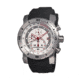 Morphic M26 Series Watch,Black Silicone Band,Red Hand,Silver Bezel,White Analog Dial,Strap Buckle MPH2601