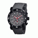 Morphic M26 Series Watch,Grey Silicone Band,Red Hand,Black Bezel,Grey Analog Dial,Strap Buckle MPH2606