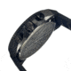 Morphic M28 Series Watch,Black Silicone Band,Red Hand,Black Bezel,Black Analog Dial,Strap Buckle MPH2804