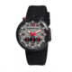 Morphic M29 Series Watch,Black Silicone Band,Red Hand,Black Bezel,Grey Analog Dial,Strap Buckle MPH2905