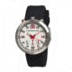 Morphic M29 Series Watch,Black Silicone Band,Red Hand,Silver Bezel,White Analog Dial,Strap Buckle MPH2901