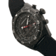 Morphic M53 Series Chronograph Fiber-Weaved Leather-Band Watch w/Date, Black, One Size, MPH5305