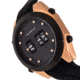 Morphic M76 Series Drum-Roll Strap Watch, Rose Gold/Black, One Size, MPH7603