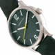 Morphic M77 Series Leather-Band Watch, Green, One Size, MPH7704