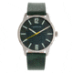 USED Morphic M77 Series Leather-Band Watch, Green, One Size, MPH7704, EDEMO2