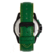 Morphic M82 Series Chronograph Leather-Band Watch w/Date, Black/Green, One Size, MPH8206