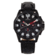 Morphic M82 Series Chronograph Leather-Band Watch w/Date, Black, One Size, MPH8205