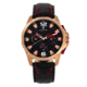 Morphic M82 Series Chronograph Leather-Band Watch w/Date, Rose Gold/Black, One Size, MPH8204