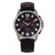 Morphic M82 Series Chronograph Leather-Band Watch w/Date, Silver/Black, One Size, MPH8202