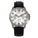 Morphic M82 Series Chronograph Leather-Band Watch w/Date, Silver/White, One Size, MPH8201