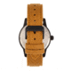Morphic M85 Series Canvas-Overlaid Leather-Band Watch, Black/Beige, One Size, MPH8503