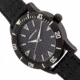 Morphic M85 Series Canvas-Overlaid Leather-Band Watch, Black, One Size, MPH8502
