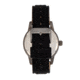 Morphic M85 Series Canvas-Overlaid Leather-Band Watch, Gunmetal/Black, One Size, MPH8505