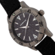 Morphic M85 Series Canvas-Overlaid Leather-Band Watch, Gunmetal/Black, One Size, MPH8505