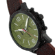 Morphic M86 Series Chronograph Leather-Band Watch, Black/Dark Brown, One Size, MPH8607