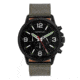 Morphic M86 Series Chronograph Leather-Band Watch, Black/Olive, One Size, MPH8606