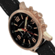 Morphic M86 Series Chronograph Leather-Band Watch, Rose Gold/Black, One Size, MPH8604