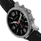 Morphic M86 Series Chronograph Leather-Band Watch, Silver/Black, One Size, MPH8602