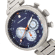 Morphic M87 Series Chronograph Bracelet Watch w/Date, Silver/Blue, One Size, MPH8703